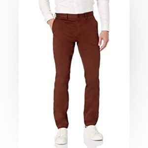 Theory Men's Haydin Soft Sateen Pants - MAROON